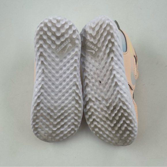 Nike Girl’s Flex Runner 2 Peach Slip-On Sneaker Athletic Shoe- Size 10 C - Picture 9 of 12